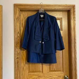 Midnight Blue formal 2pc skirt suit